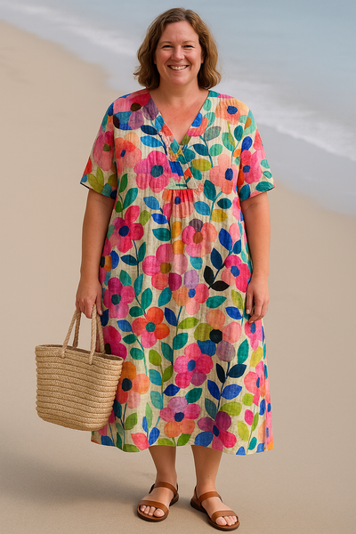 Zora - Everyday Floral Tummy Coverage Dress