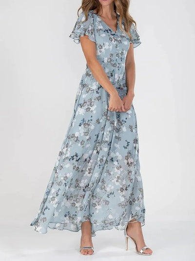 Juno - Women’s Floral Tummy Covering Dress
