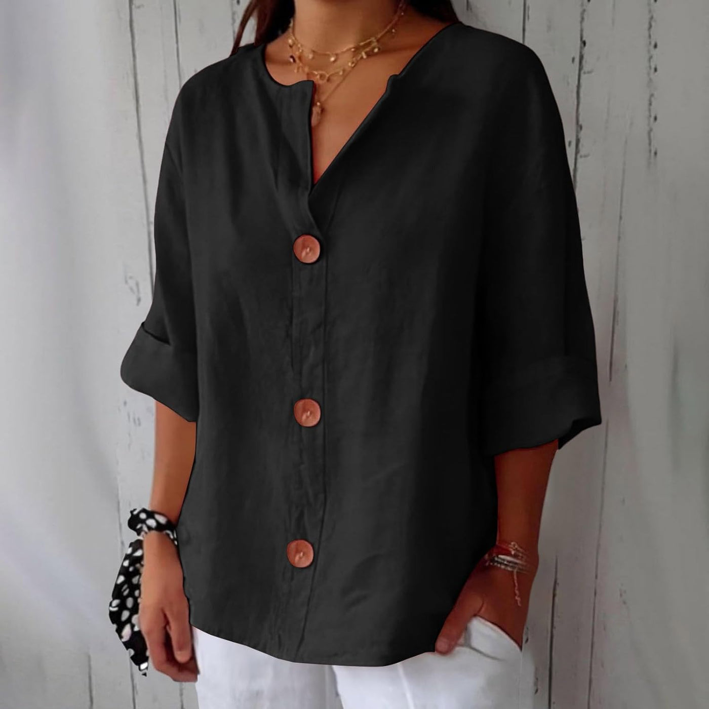 Tess Boutique| Graceful Drape Blouse