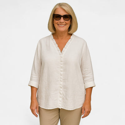 Tess boutique| Cozy Ruffle Blouse