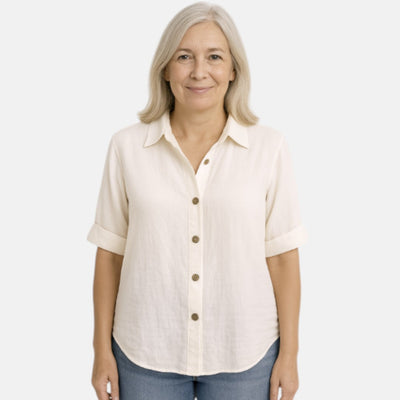 Tess boutique | Linen Button-Up Shirt