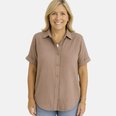 Tess boutique | Linen Button-Up Shirt