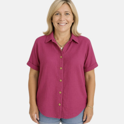 Tess boutique | Linen Button-Up Shirt