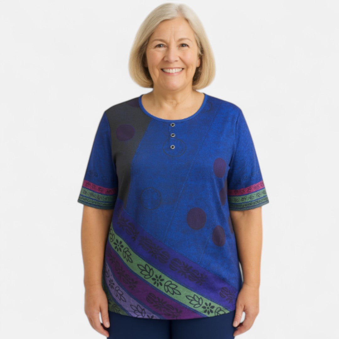 Tess boutique| Oversized Colourful Top