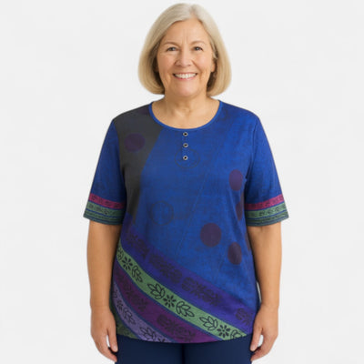 Tess boutique| Oversized Colourful Top