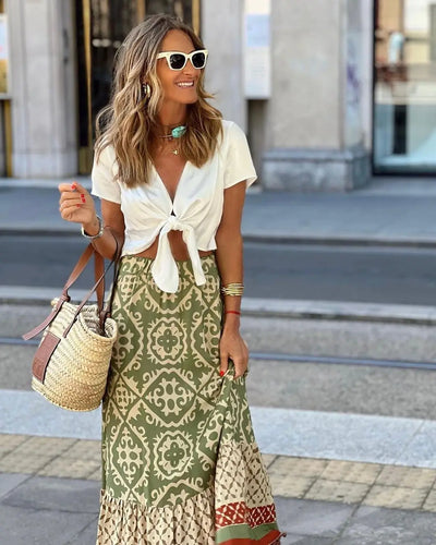 Circe - Women's Summer Boho Swing Skirt