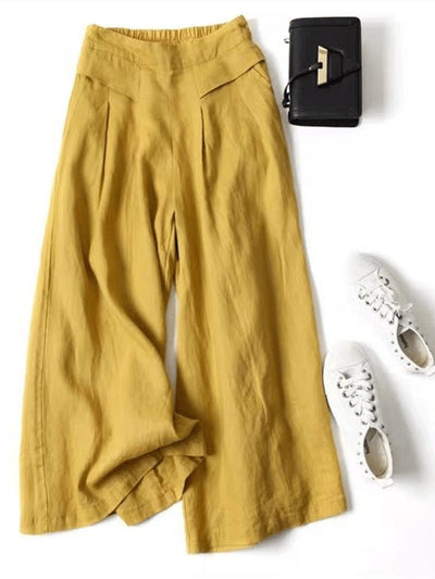 Zorina - Wide Leg Lightweight Long Trousers