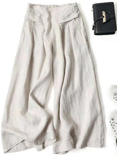 Zorina - Wide Leg Lightweight Long Trousers
