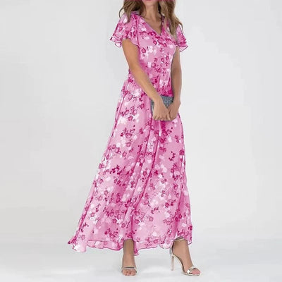 Juno - Women’s Floral Tummy Covering Dress