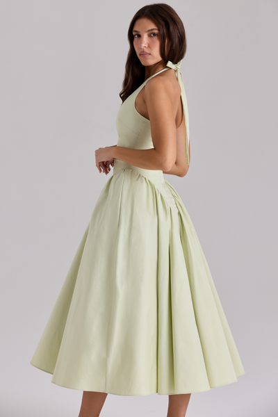 Amoret - Classic Halter Midi Dress
