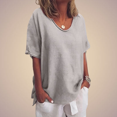 Xanthe - Comfortable Relaxed Fit Summer Blouse