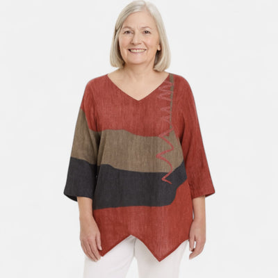 Tess boutique | Artistic V-Neck Tunic
